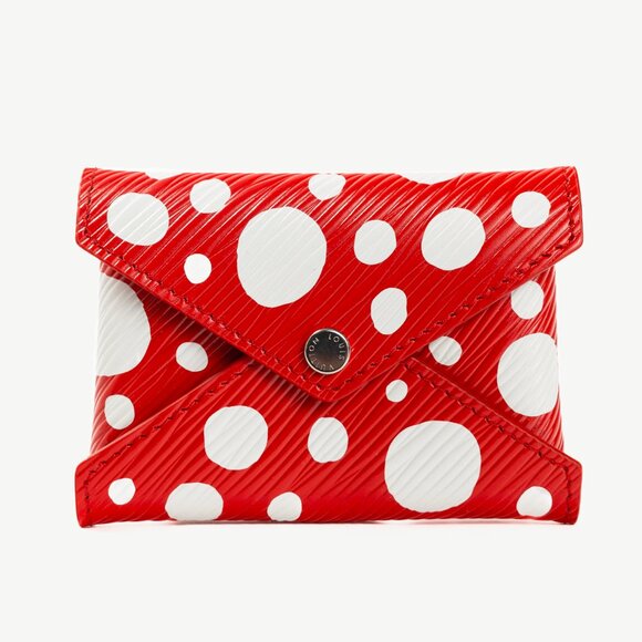 Louis Vuitton x Yayoi Kusama Kirigami Red Epi Dotted Pochette - Picture 1 of 10